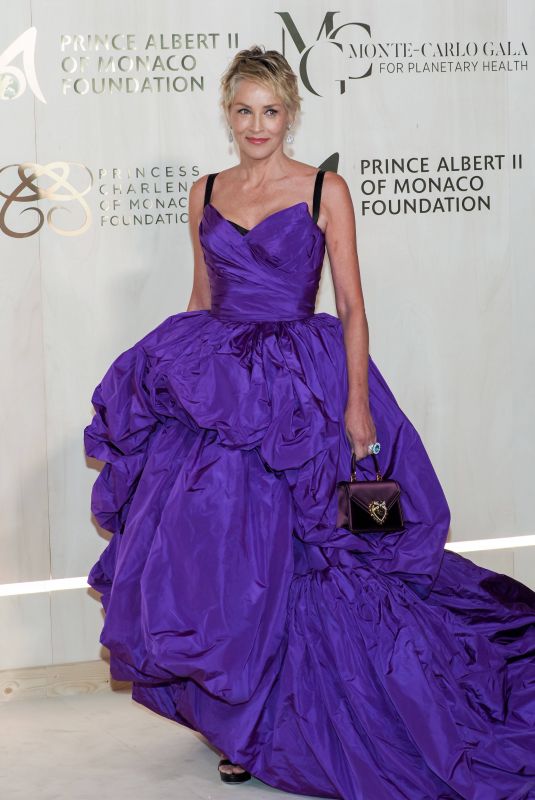 SHARON STONE at 2021 Monte-Carlo Gala for Planetary Health 09/23/2021