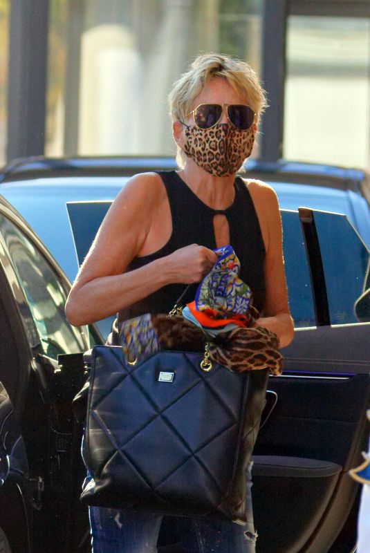 SHARON STONE Out in Zurich 09/24/2021