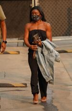 SIMONE BILES Arrive at Jimmy Kimmel Live 09/23/2021
