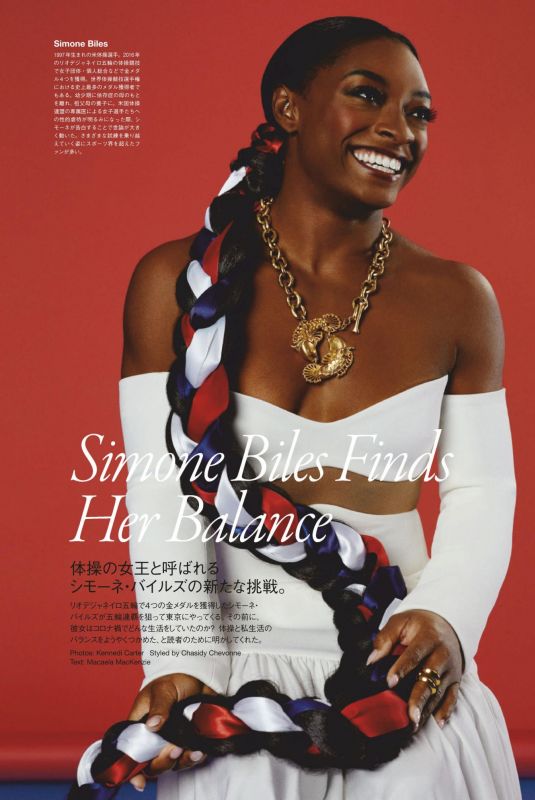 SIMONE BILES in Vogue Magazine, Japan September 2021