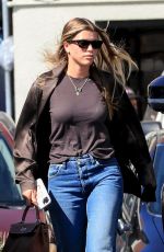 SOFIA RICHIE in Denim at Matsuhisa in Beverly Hills 09/18/2021