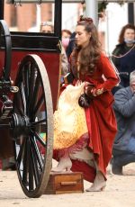 SOPHIE COOKSON on the Set of The Confessions of Frannie Langton in Yorkshire 08/30/2021