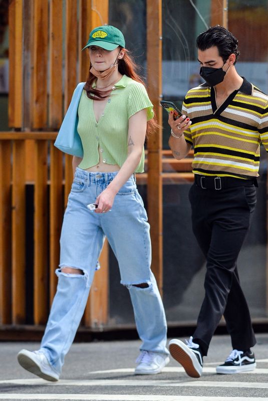 SOPHIE TURNER and Joe Jonas Out in New York 09/21/2021