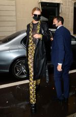 STELLA MAXWELL Arrives at Versace/Fendi Private Party in Milan 09/26/2021