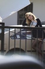 SUKI WATERHOUSE on the Set of a Photoshoot in Los Angeles 09/21/2021
