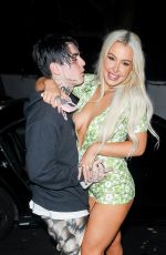 TANA MONGEAU and Chris Miles Night Out in Los Angeles 09/24/2021