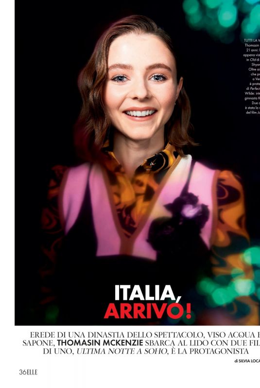 THOMASIN MCKENZIE in Elle Magazine, Italy September 2021
