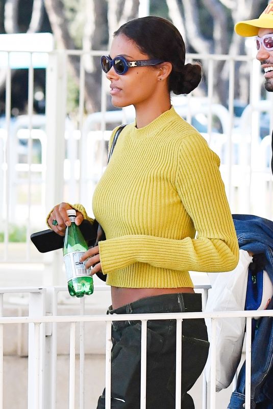 TINA KUNAKEY at Marco Polo Airport in Venice 09/02/2021