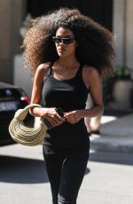 TINA KUNAKEY Leave Her Hotel in Milan 09/27/2021