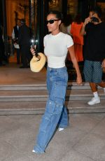 TINA KUNAKEY Out at Milan Fashion Week 09/21/2021