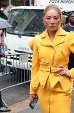 TINA LEUNG Arrives at Moschino Show at New York Fashion Week 09/09/2021