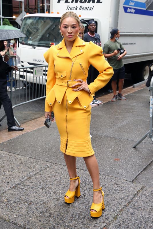 TINA LEUNG Arrives at Moschino Show at New York Fashion Week 09/09/2021