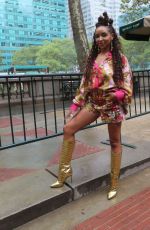 TINASHE at Moschino Show at New York Fashion Week 09/09/2021