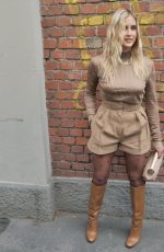 VALENTINA FERRAGNI Arrives at Fendi Show in Milan 09/22/2021