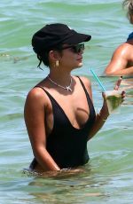 VANESSA HDUGENS in Swimsuit at a Beach in Miami 09/15/2021