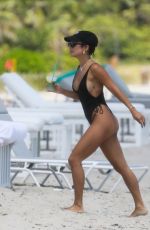 VANESSA HDUGENS in Swimsuit at a Beach in Miami 09/15/2021