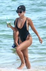 VANESSA HDUGENS in Swimsuit at a Beach in Miami 09/15/2021