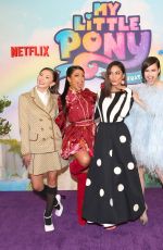 VANESSA HUDGENS and SOFIA CARSON at My Little Pony: A New Generation Photocall in Los Angeles 09/19/2021
