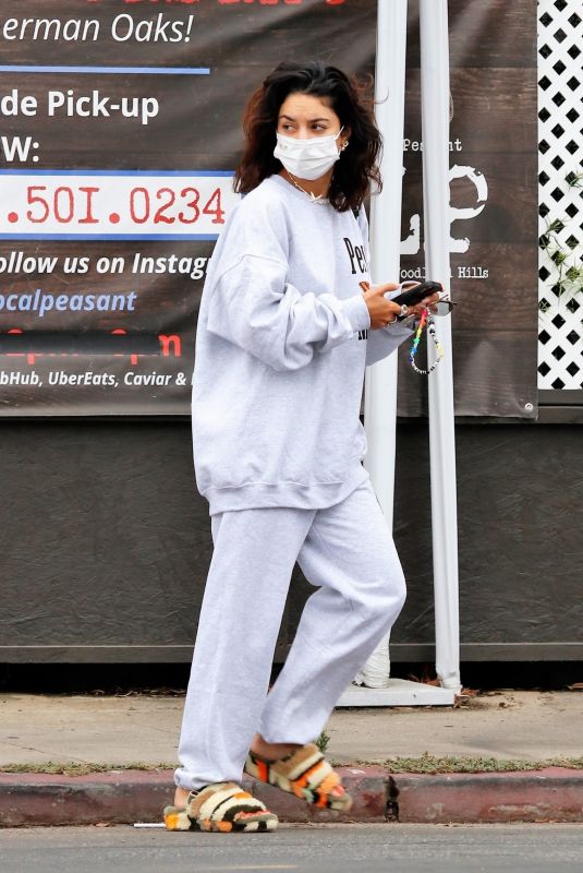 VANESSA HUDGENS Leaves a Spa in Los Angeles 09/01/2021