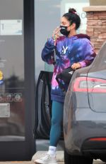 VANESSA HUDGENS Leaves Citibank in Los Angeles 08/31/2021