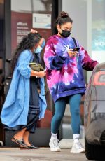 VANESSA HUDGENS Leaves Citibank in Los Angeles 08/31/2021