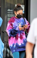VANESSA HUDGENS Leaves Citibank in Los Angeles 08/31/2021