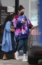 VANESSA HUDGENS Leaves Citibank in Los Angeles 08/31/2021