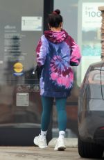 VANESSA HUDGENS Leaves Citibank in Los Angeles 08/31/2021