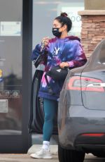 VANESSA HUDGENS Leaves Citibank in Los Angeles 08/31/2021