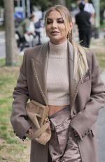 VERONICA FERRARO Arrives at Fendi Show at Milan Fashion Week 09/22/2021