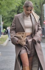 VERONICA FERRARO Arrives at Fendi Show at Milan Fashion Week 09/22/2021
