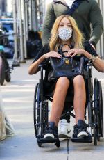 WENDY WILLIAMS Out Pushed in a Wheelchair in New York 09/24/2021