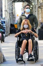 WENDY WILLIAMS Out Pushed in a Wheelchair in New York 09/24/2021