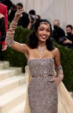 YARA SHAHIDI at 2021 Met Gala in New York 09/13/2021