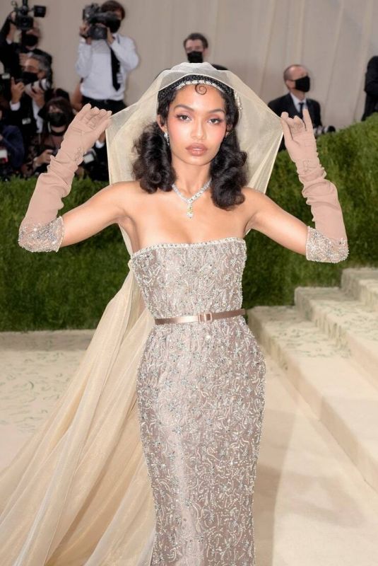 YARA SHAHIDI at 2021 Met Gala in New York 09/13/2021