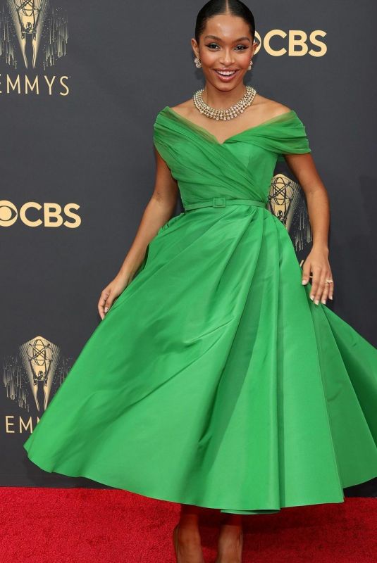 YARA SHAHIDI at 73rd Primetime Emmy Awards in Los Angeles 09/19/2021