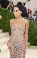 ZOE KRAVITZ at 2021 Met Gala in New York 09/13/2021