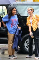 ZOEY DEUTCH on the Set of Not Okayin New York 09/09/2021