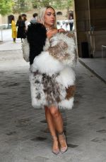 ALBA FARELO (BadyGal) Arrives at Loewe Spring/Summer 2022 Show at Paris Fashion Week 10/01/2021