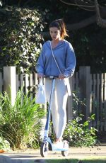 ALESSANDR AAMBROSIO Out for a Scooter Ride in Brentwood 10/13/2021