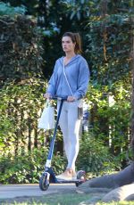 ALESSANDR AAMBROSIO Out for a Scooter Ride in Brentwood 10/13/2021