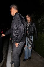 ALESSANDRA AMBROSIO and Richard Lee Out for Dinner in West Hollywood 10/25/2021