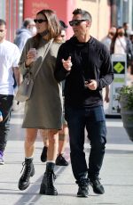 ALESSANDRA AMBROSIO and Richard Lee Out Shopping at Century City Mall in Los Angeles 10/23/2021