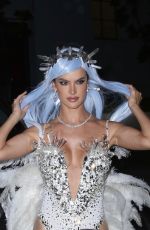 ALESSANDRA AMBROSIO Arrives at CARN*EVIL Halloween Party 10/30/2021