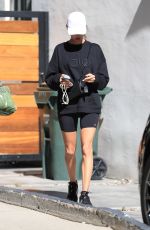 ALESSANDRA AMBROSIO Arrives at Workout in West Hollywood 10/26/2021