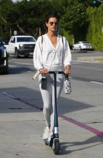 ALESSANDRA AMBROSIO Heading to a Gym in Brentwood 10/08/2021