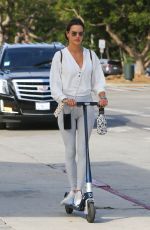 ALESSANDRA AMBROSIO Heading to a Gym in Brentwood 10/08/2021