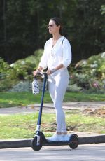 ALESSANDRA AMBROSIO Heading to a Gym in Brentwood 10/08/2021