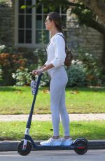 ALESSANDRA AMBROSIO Heading to a Gym in Brentwood 10/08/2021
