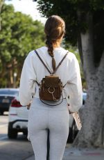 ALESSANDRA AMBROSIO Heading to a Gym in Brentwood 10/08/2021